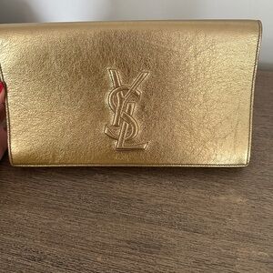 Yves Saint Laurent Gold Clutch